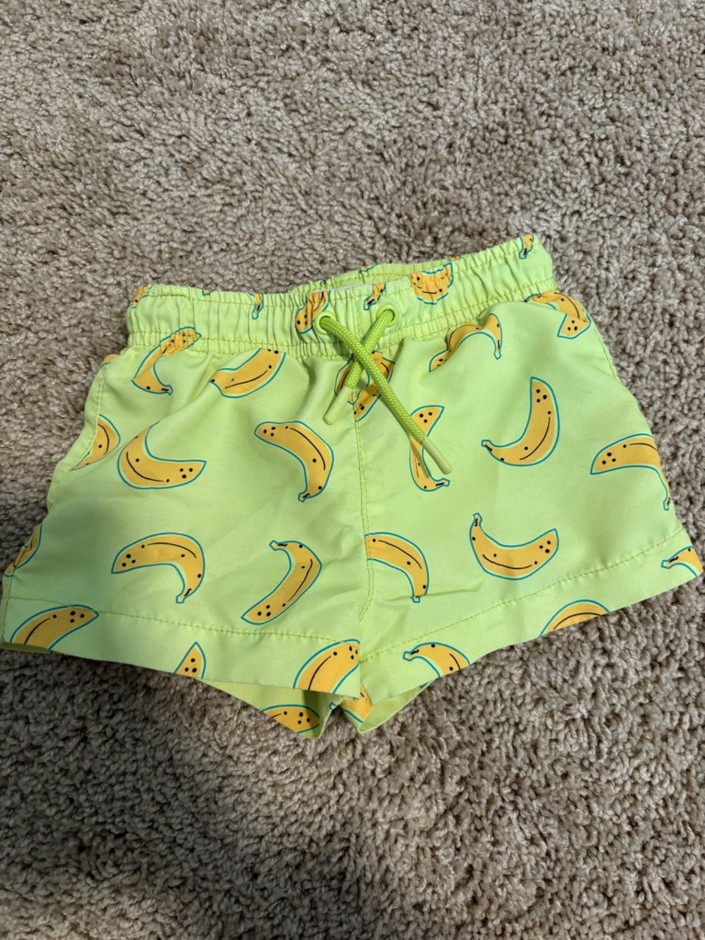 Zara toddler boys swim trunks bananas